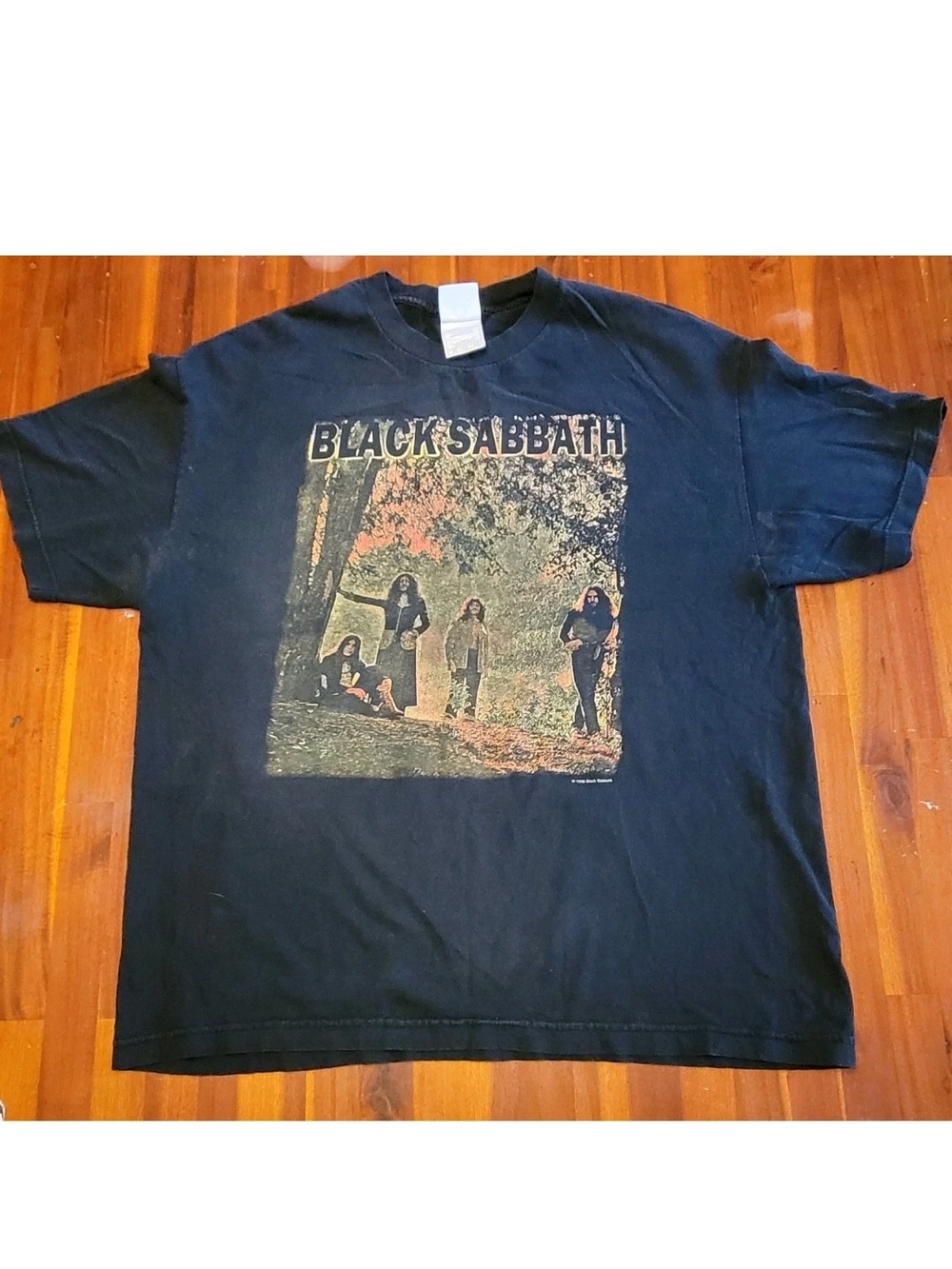 Black Sabbath T Shirt size XL Black Faded Vintage 1999 Reunion Era Band Tee